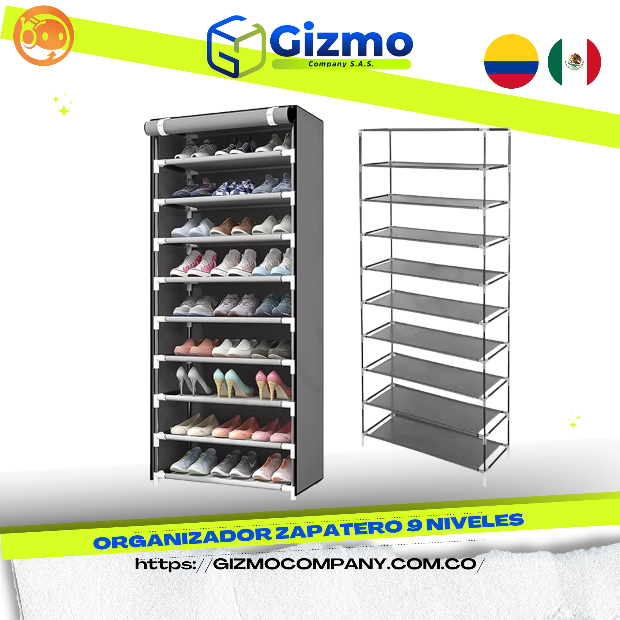 Organizador Zapatero 9 Niveles